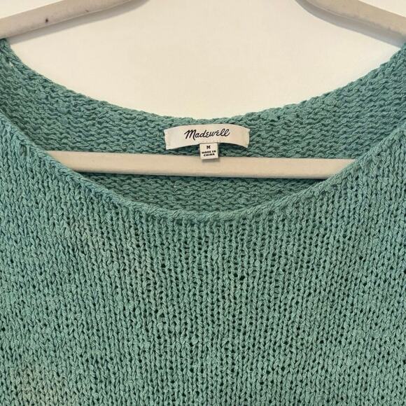 NWOT Madewell Boatneck Pullover Sweater In Wave Crest Size Medium - Picture 4 of 6